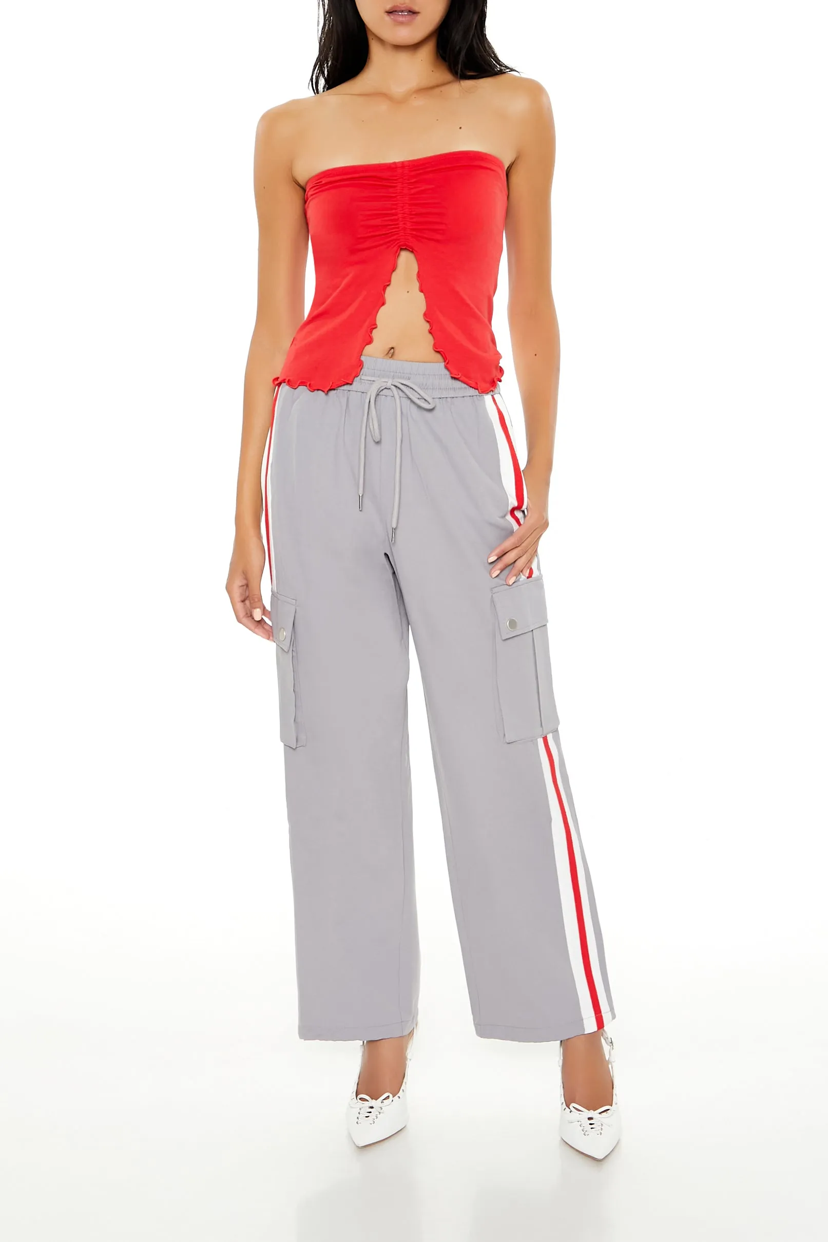 Twill Striped Cargo Jogger sold by Urban Planet