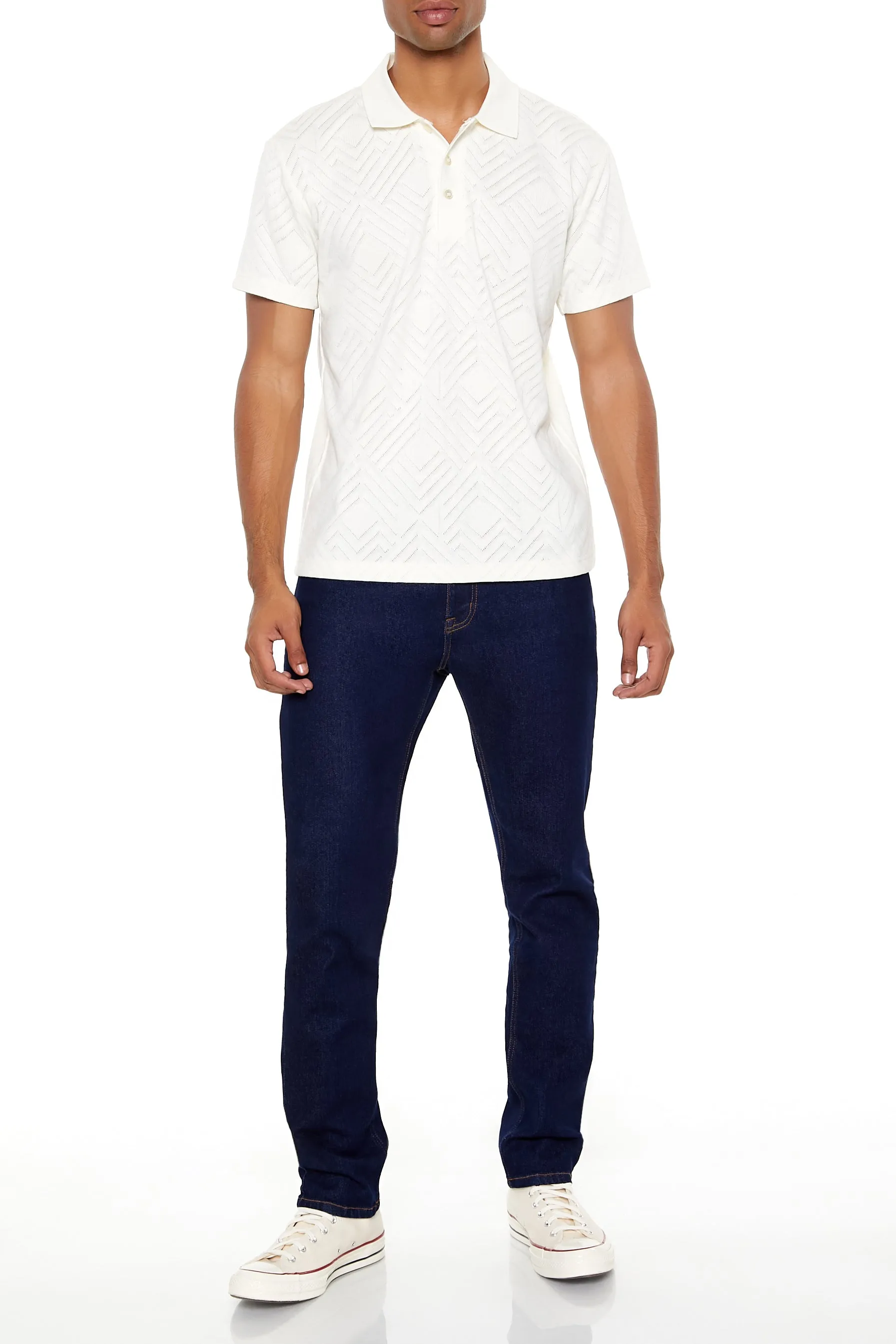 Polo texturé avec chevrons sold by Urban Planet product image thumbnail 3