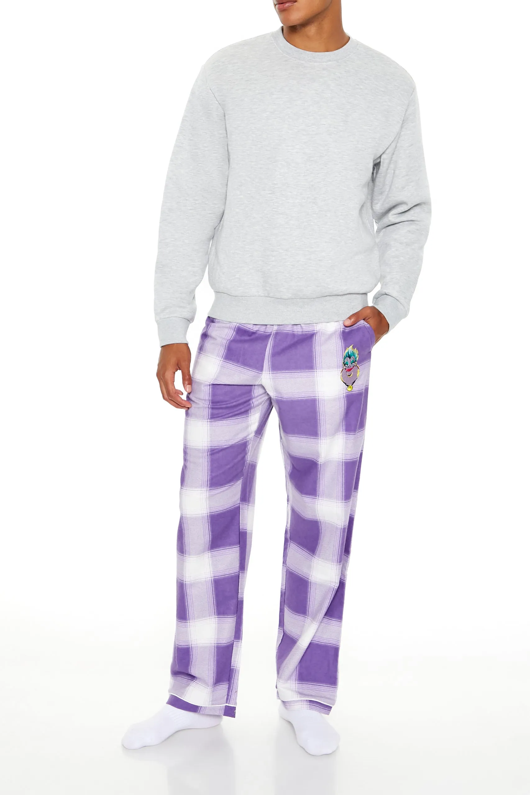 Pantalon de pyjama à carreaux avec imprimé Disney Villains Ursula sold by Urban Planet product image thumbnail 2