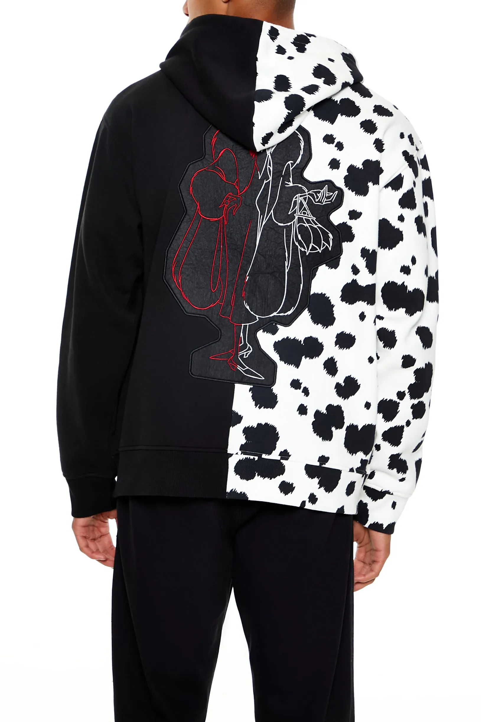 Haut à capuchon avec empiècement Disney Villains Cruella de Vil en chenille sold by Urban Planet