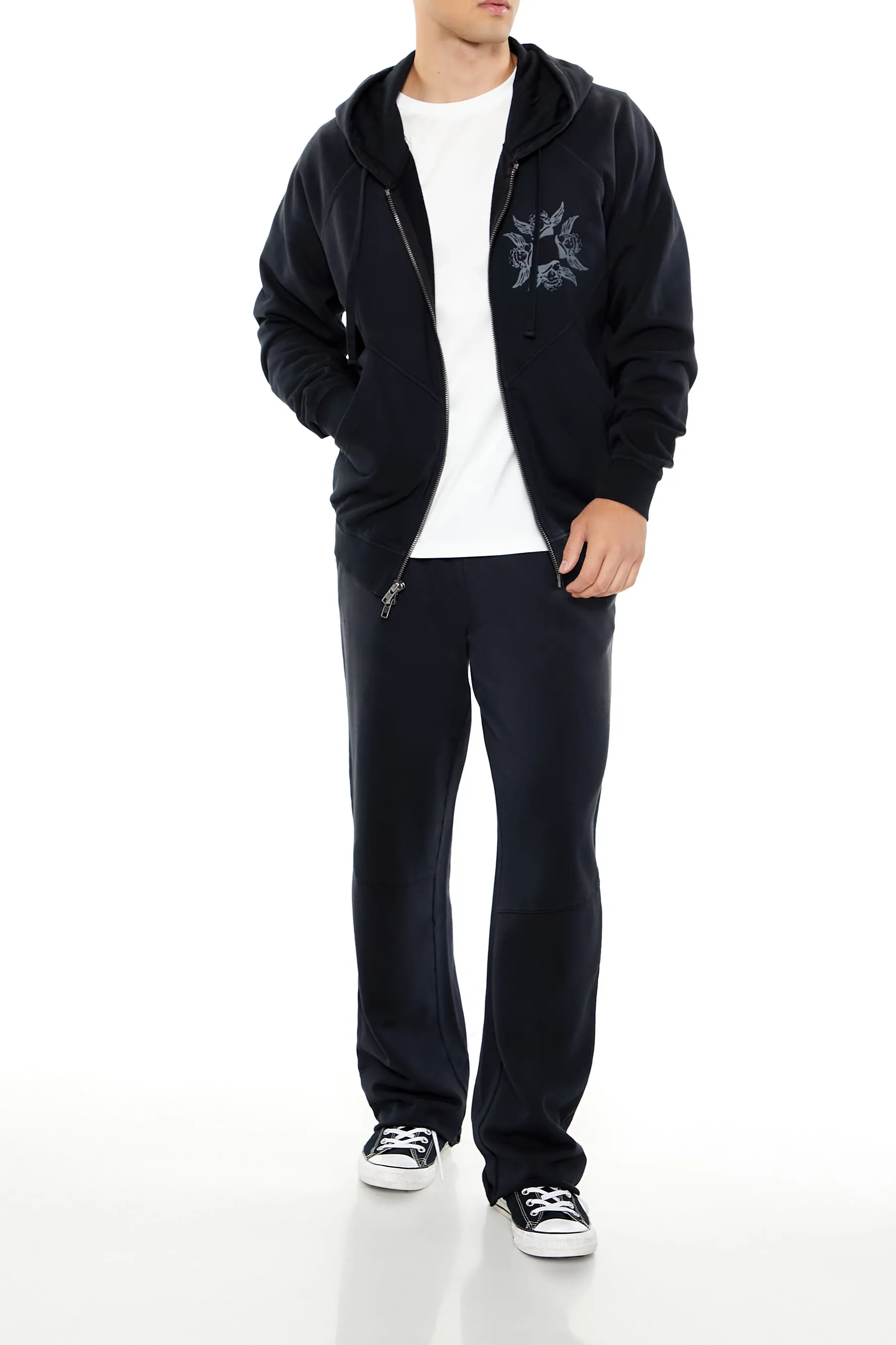 Washed Embroidered French Terry Sweatpant sold by Urban Planet product image thumbnail 3
