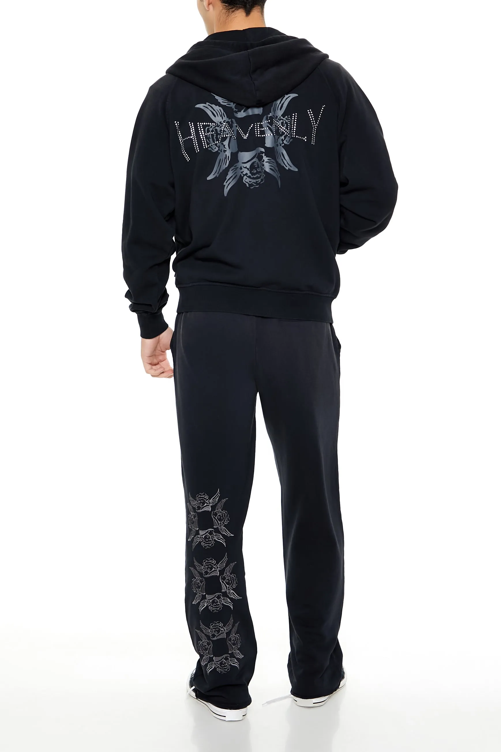 Washed Embroidered French Terry Sweatpant sold by Urban Planet