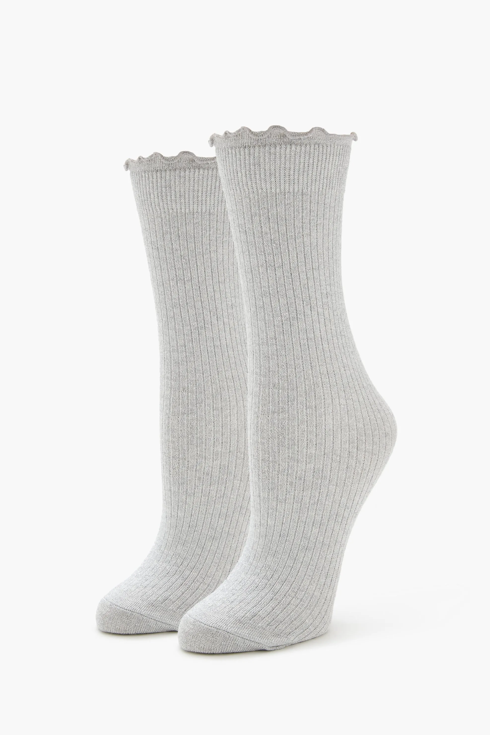 Ribbed Lettuce Edge Crew Socks sold by Urban Planet product image thumbnail 3
