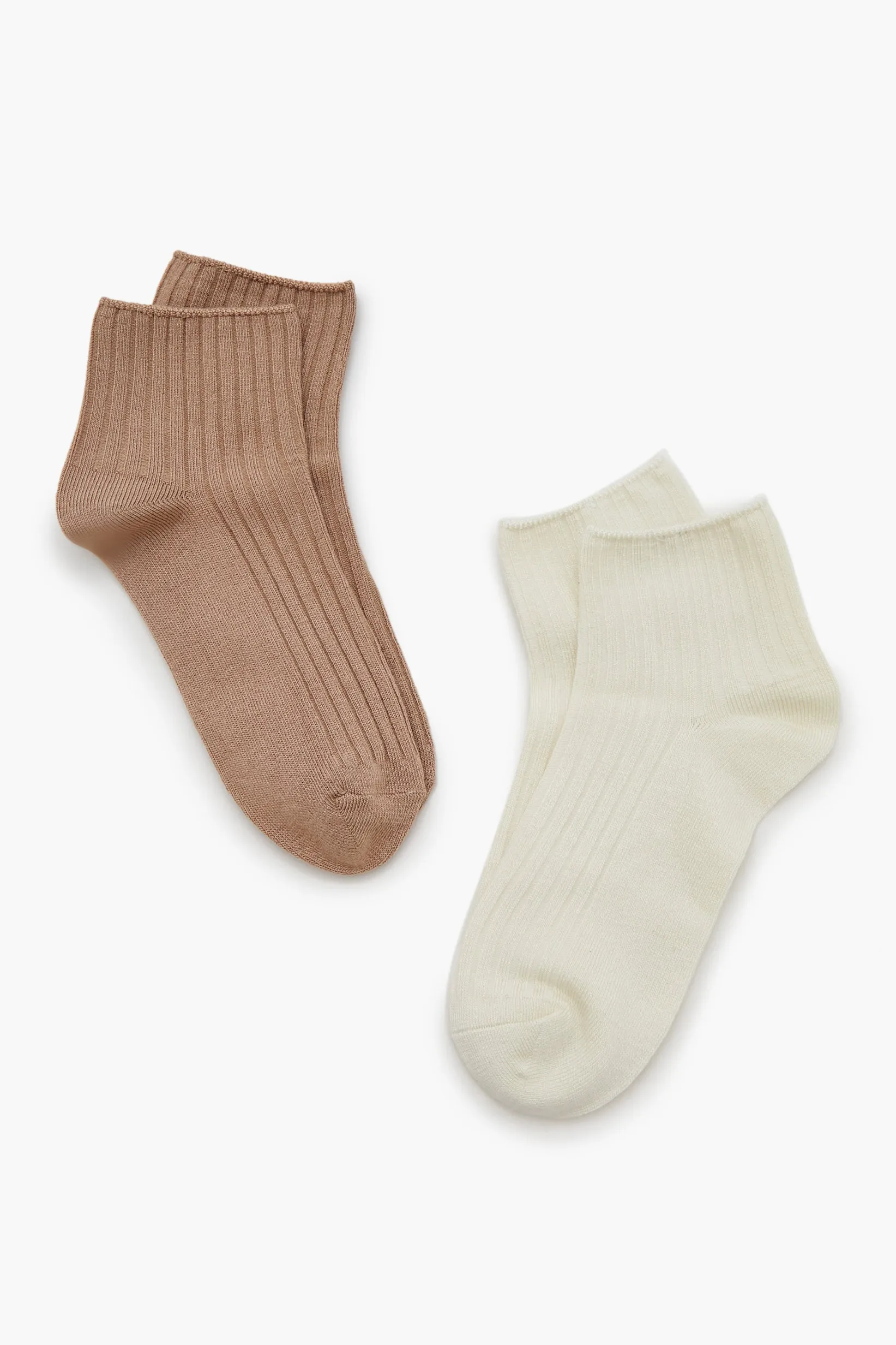 Ribbed Quarter Socks (2 Pack) sold by Urban Planet product image thumbnail 2