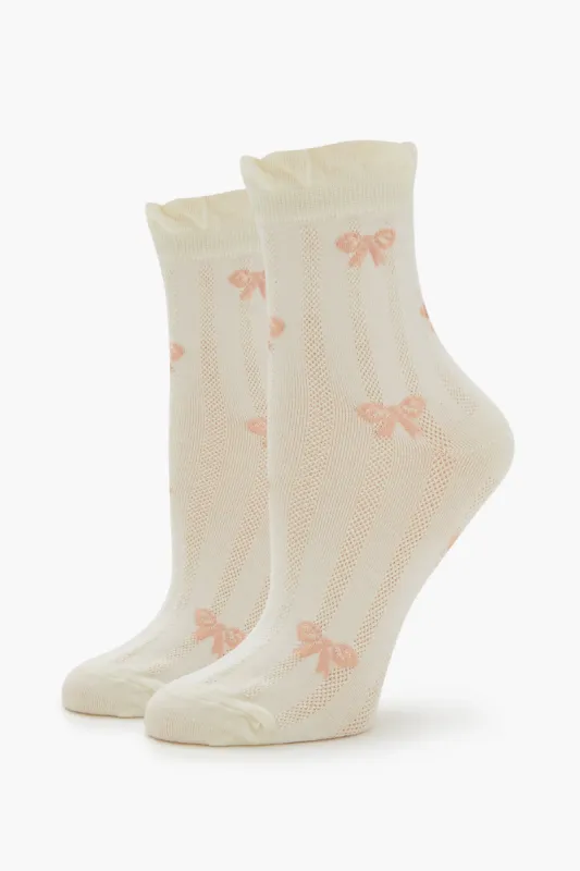 Socquettes en tricot pointelle Boucle sold by Urban Planet