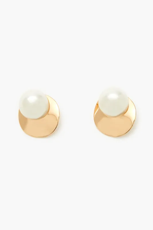 Faux Pearl Stud Earrings sold by Urban Planet