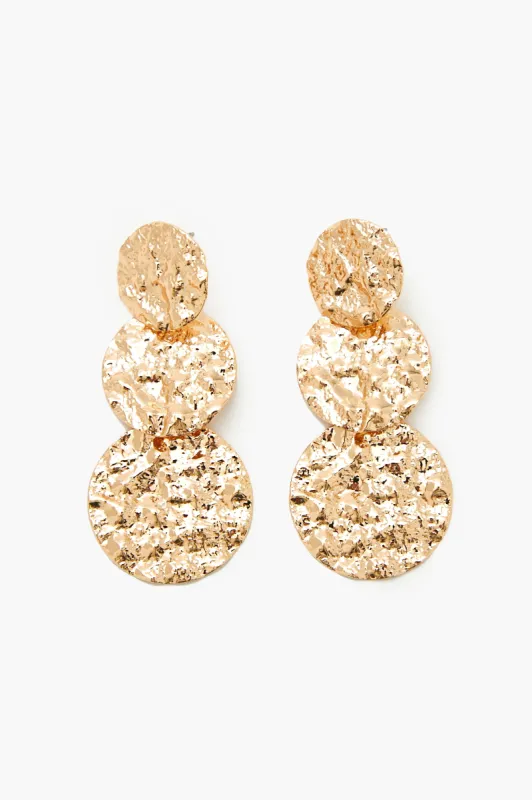 Pendants d'oreilles martelés made by Forever 21