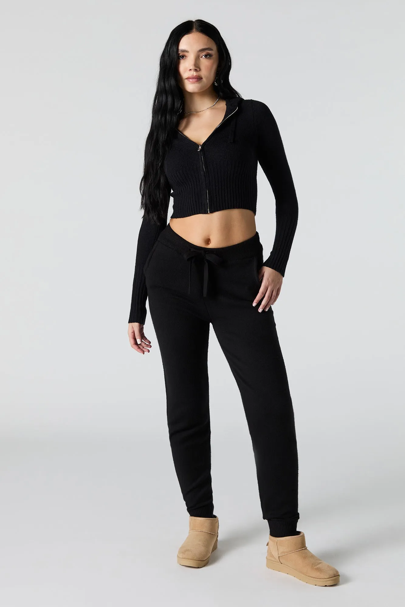 Knit Drawstring Jogger sold by Urban Planet product image thumbnail 4