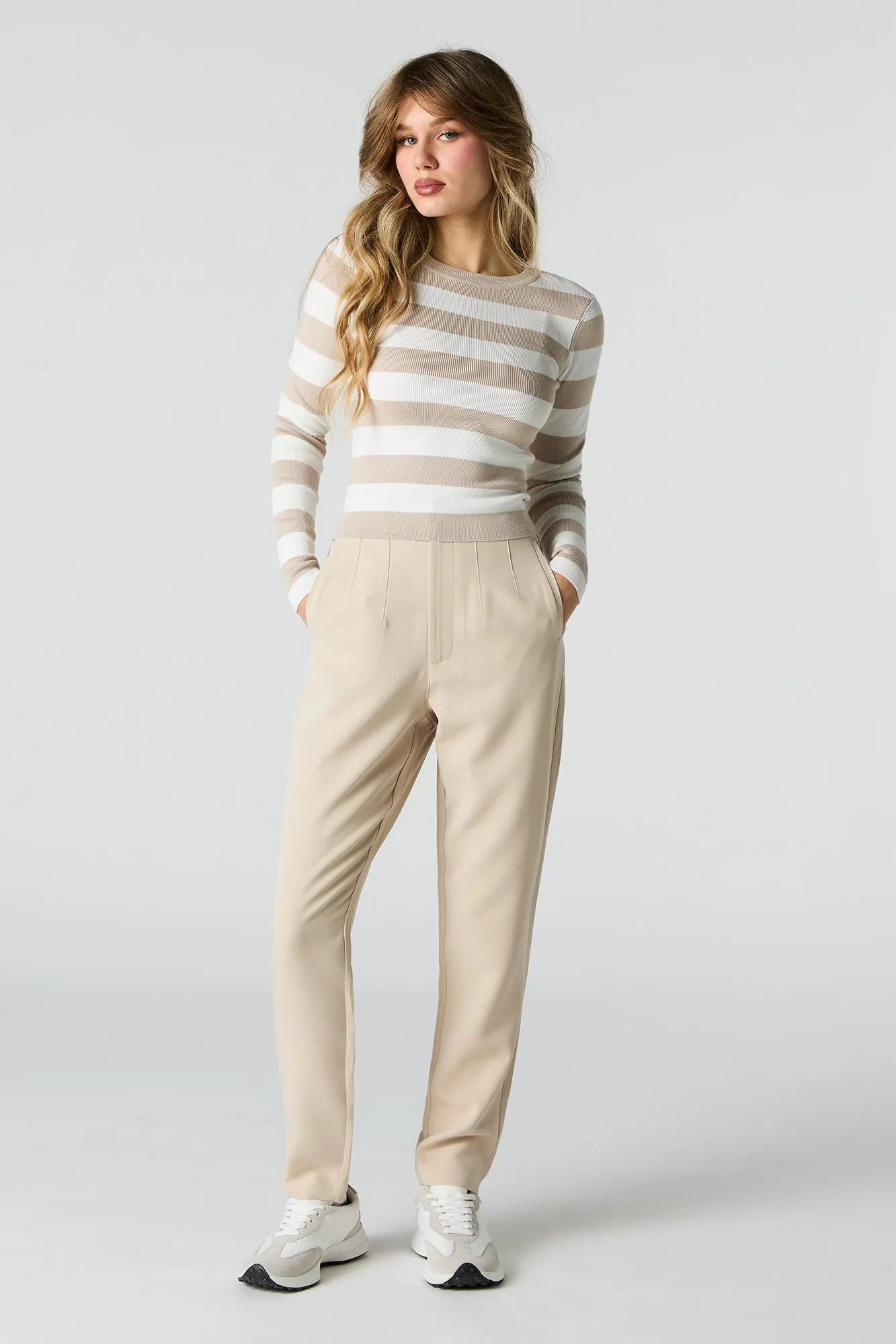 Striped Ribbed Longsleeve Top sold by Urban Planet product image thumbnail 3