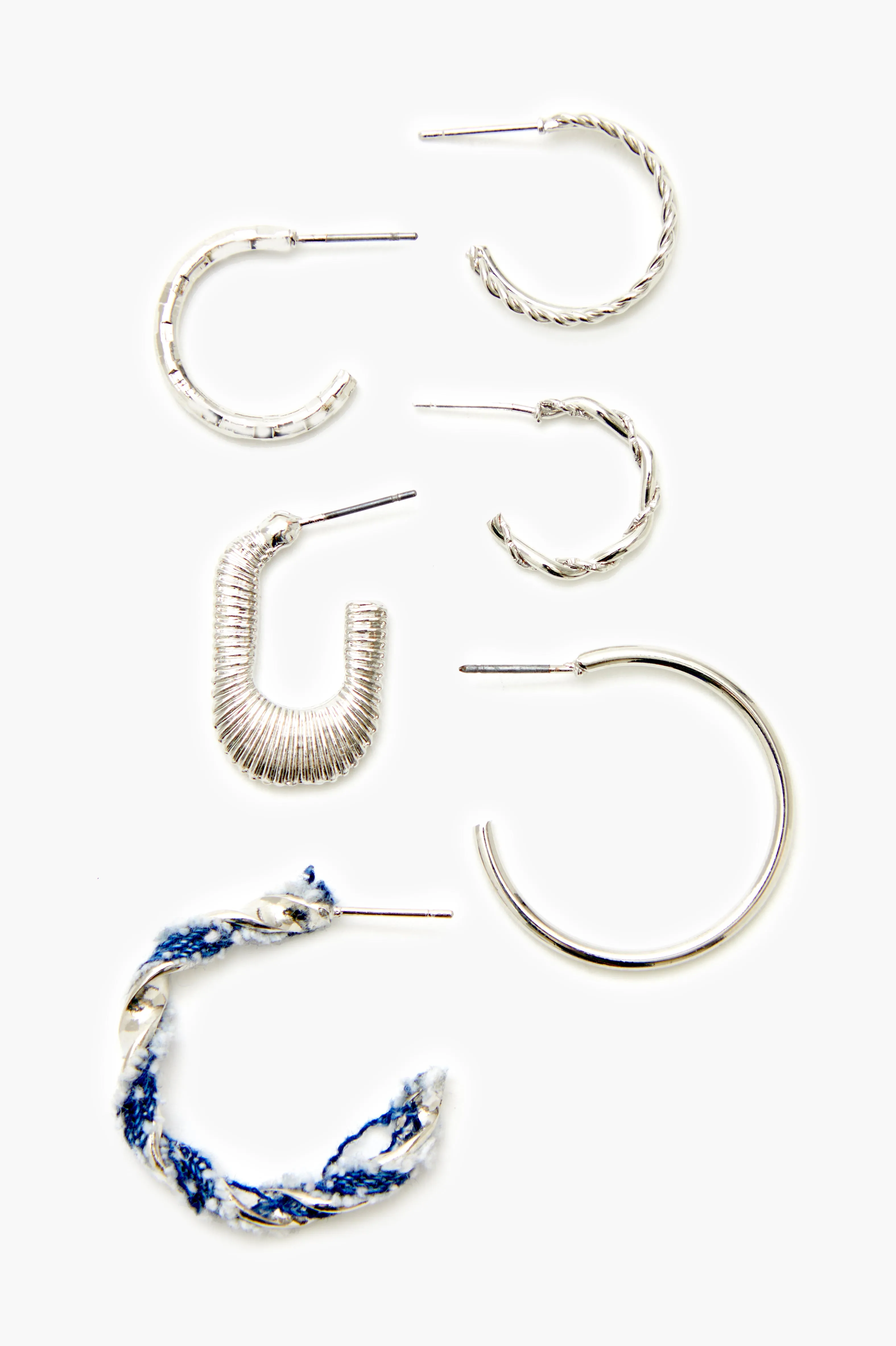 Assorted Hoop Earring Set (6 Pairs) sold by Urban Planet product image thumbnail 2