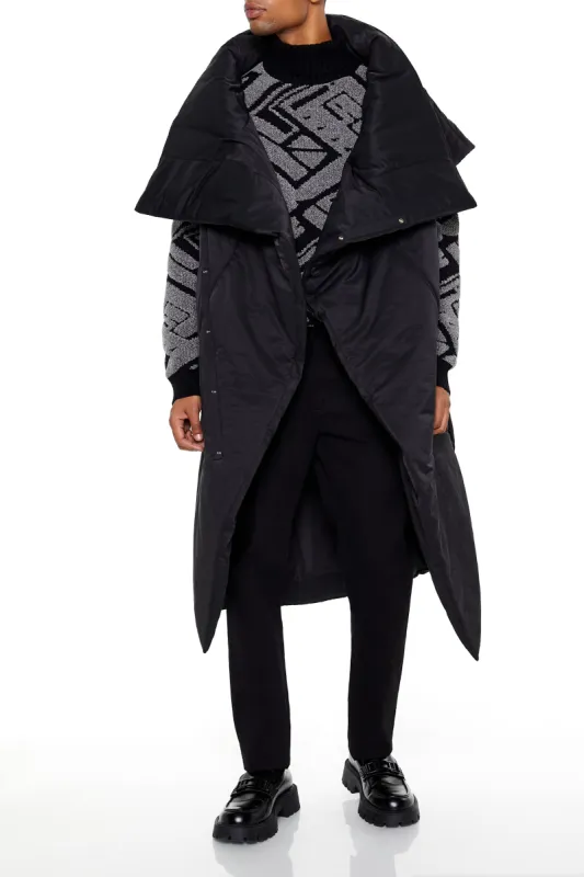 Veste bouffante croisée longue sold by Urban Planet