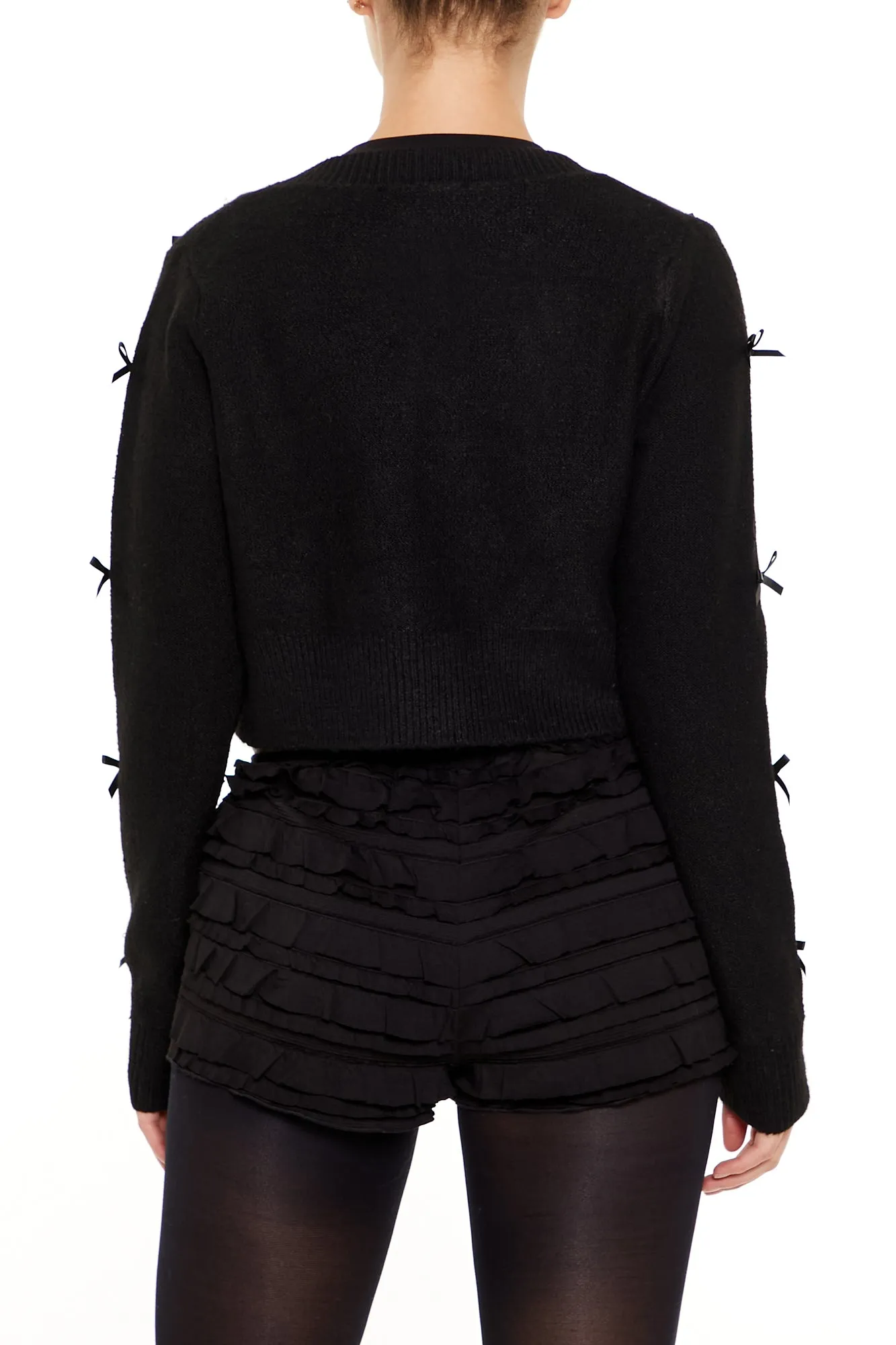 Bow & Faux Pearl Cardigan sold by Urban Planet product image thumbnail 2