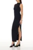 Robe maxi profilée ruchée à col cheminée sold by Urban Planet