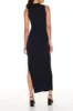 Robe maxi profilée ruchée à col cheminée sold by Urban Planet