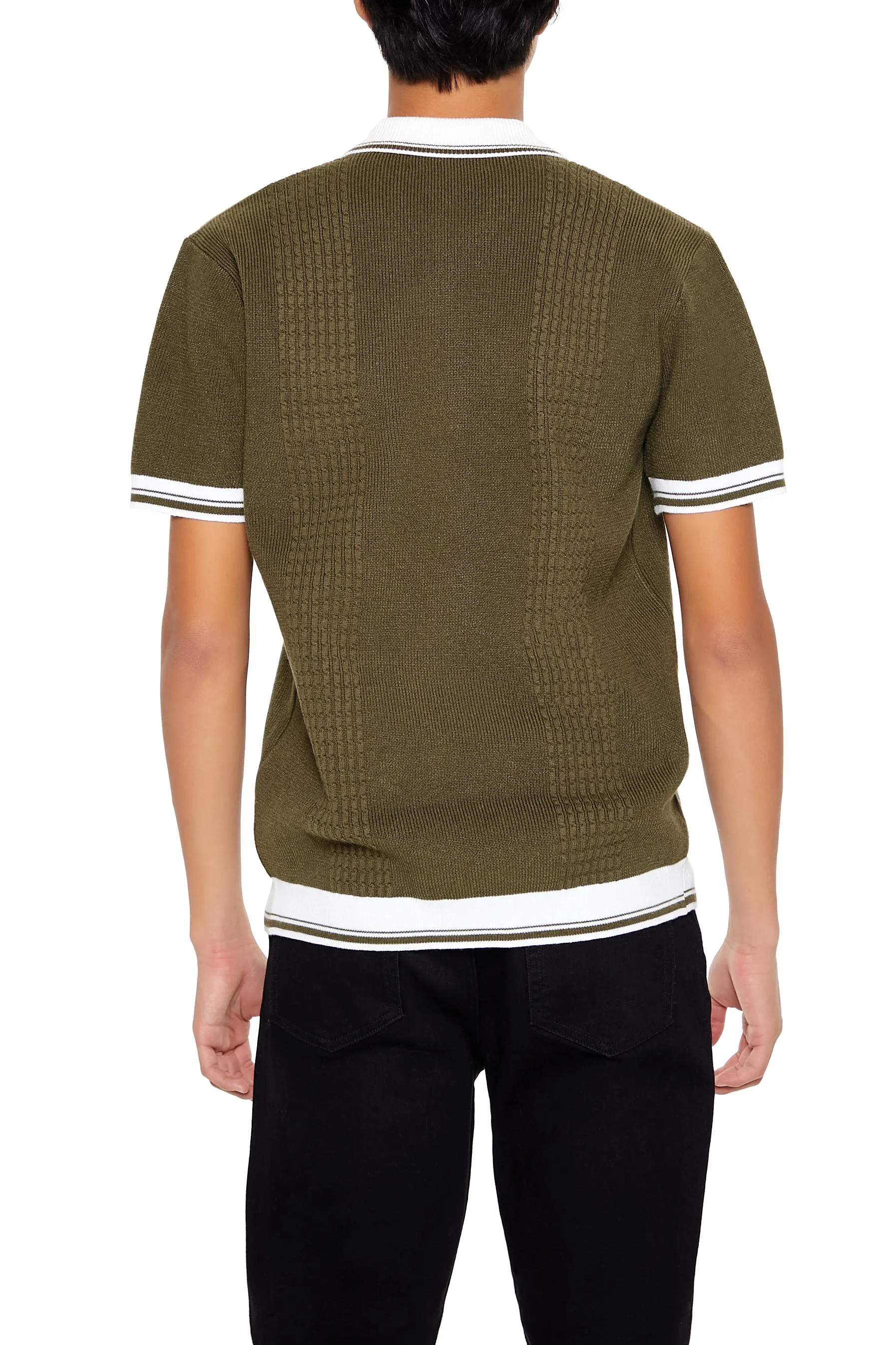 Knit Quarter Zip Polo Top sold by Urban Planet product image thumbnail 2