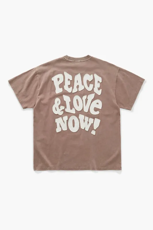 T-shirt avec empiècement Peace & Love Now sold by Urban Planet