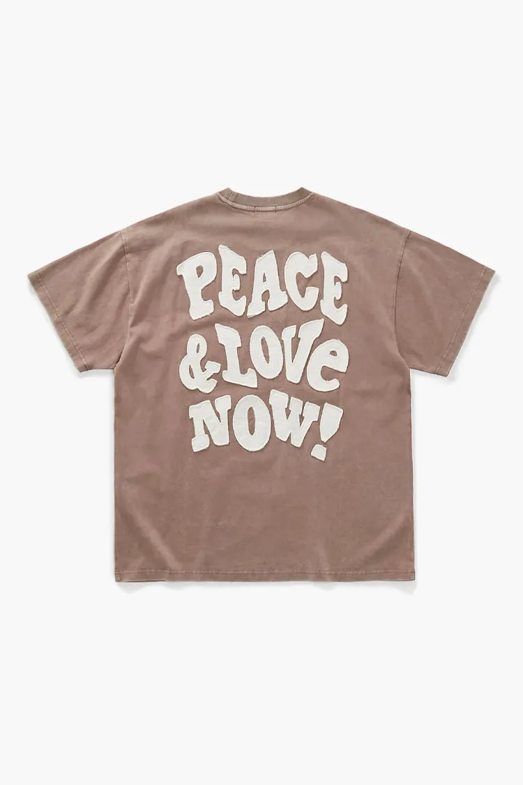 T-shirt avec empiècement Peace & Love Now sold by Urban Planet
