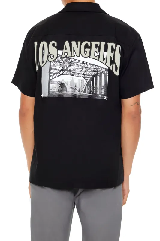 Haut boutonné à imprimé LA sold by Urban Planet