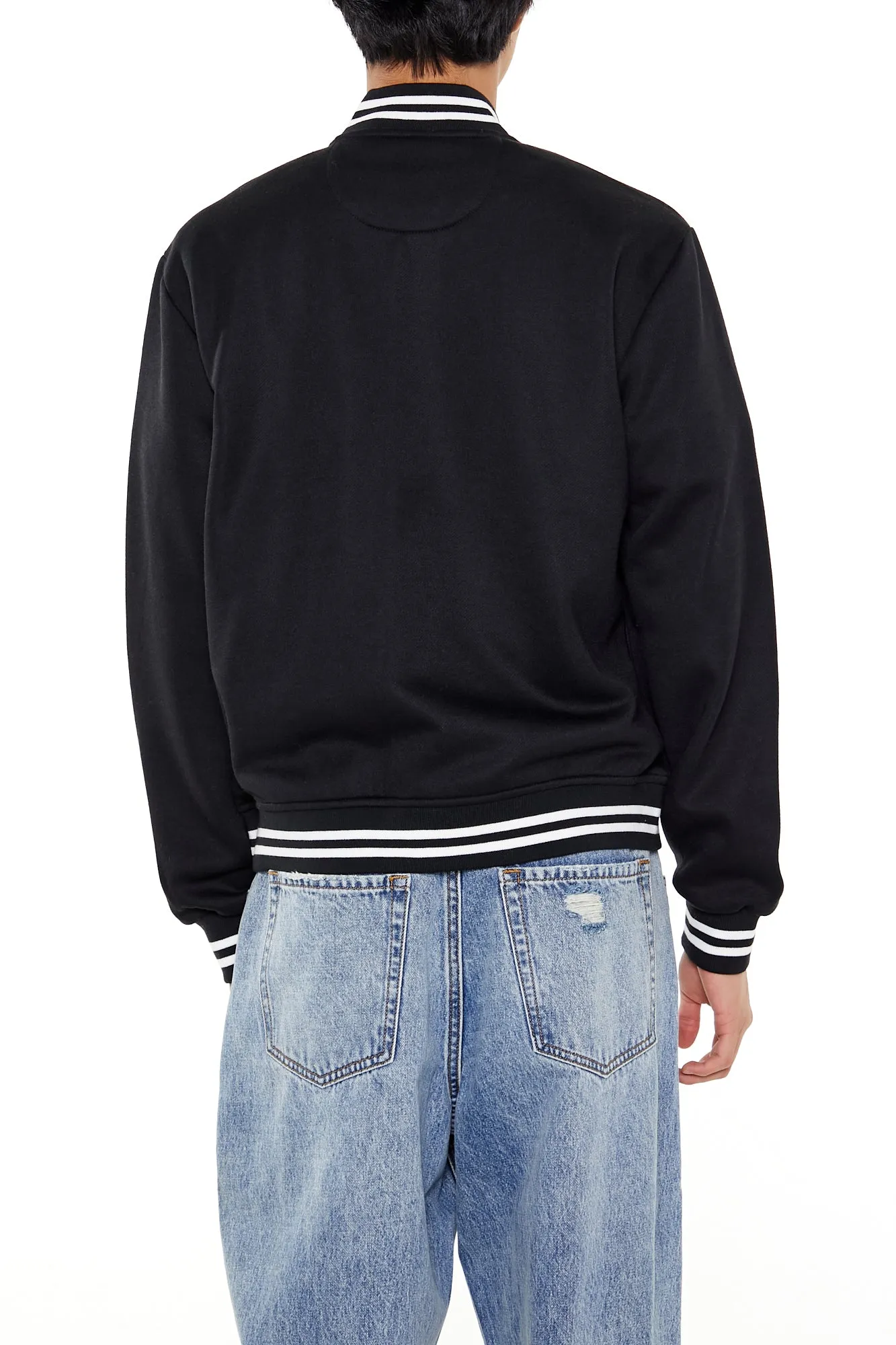 Varsity Striped Bomber Jacket sold by Urban Planet product image thumbnail 2