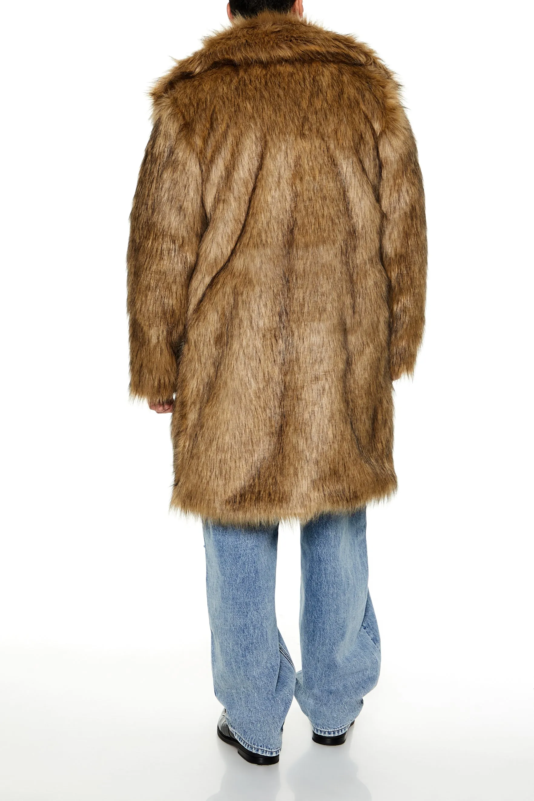 Faux Fur Longline Coat sold by Urban Planet product image thumbnail 2