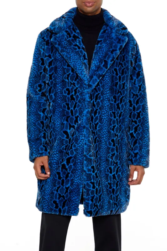 Faux Fur Snake Print Coat sold by Urban Planet