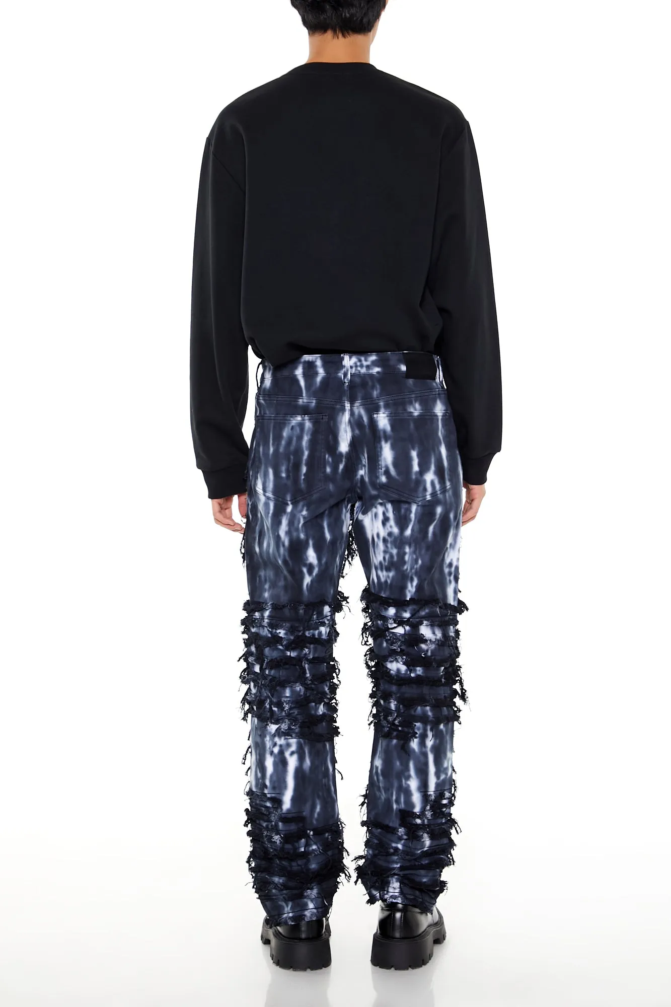 Jean mince d'aspect usé délavé au javellisant sold by Urban Planet product image thumbnail 3