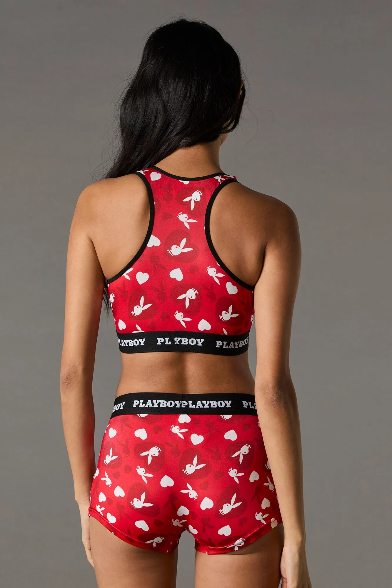 Playboy Print Sports Bra & Boy Short 2 Piece Set sold by Urban Planet product image thumbnail 3
