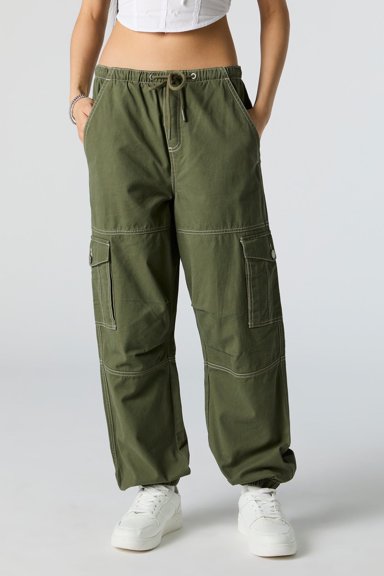 Drawstring Cargo Jogger sold by Urban Planet product image thumbnail 5