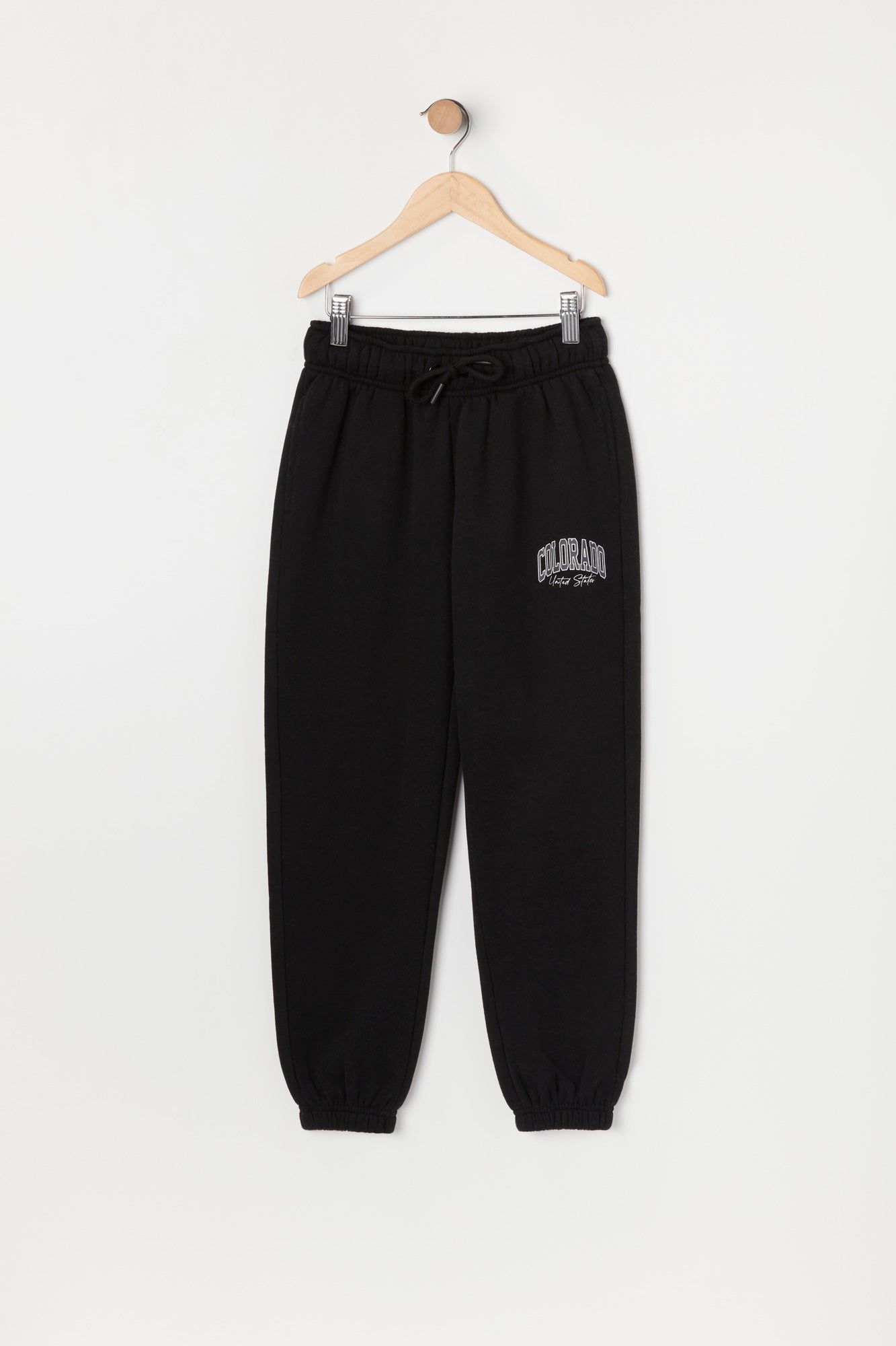 Girls Colorado Graphic Fleece Jogger sold by Urban Planet