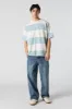 Striped Exposed Seam Relaxed T-Shirt sold by Urban Planet