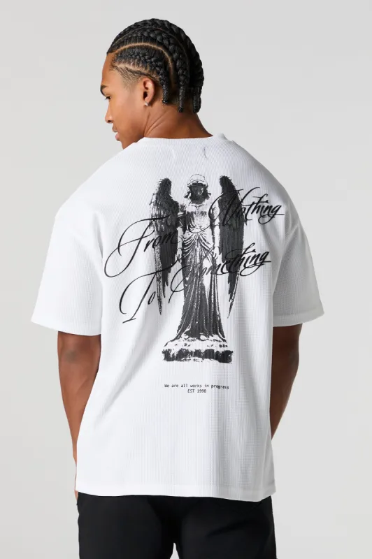 Self Made Waffle Knit Relaxed T-Shirt sold by Urban Planet