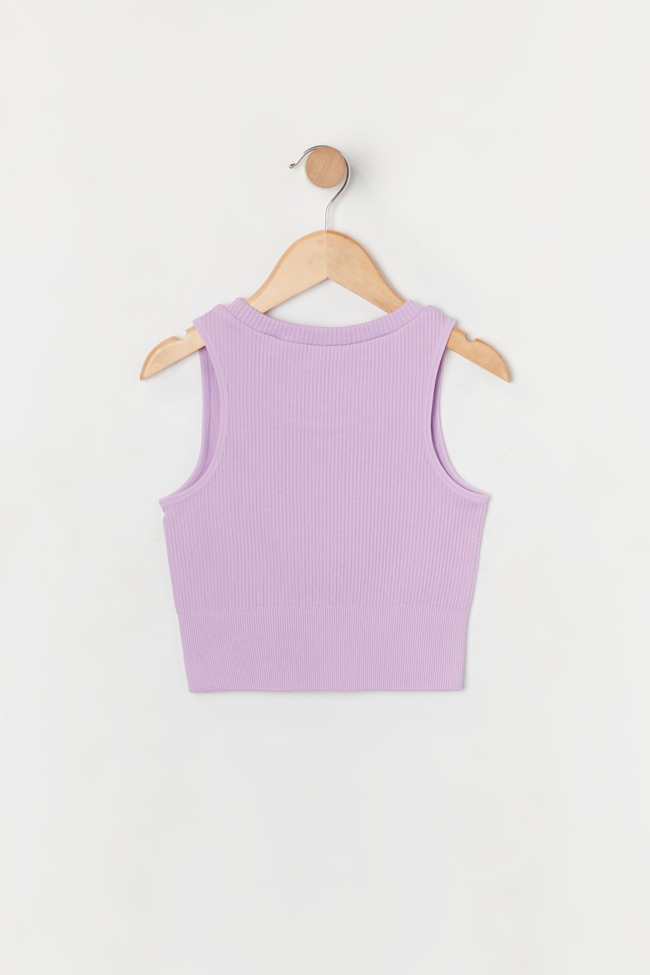 Girls Lilac Seamless Ribbed Tank sold by Urban Planet product image thumbnail 2