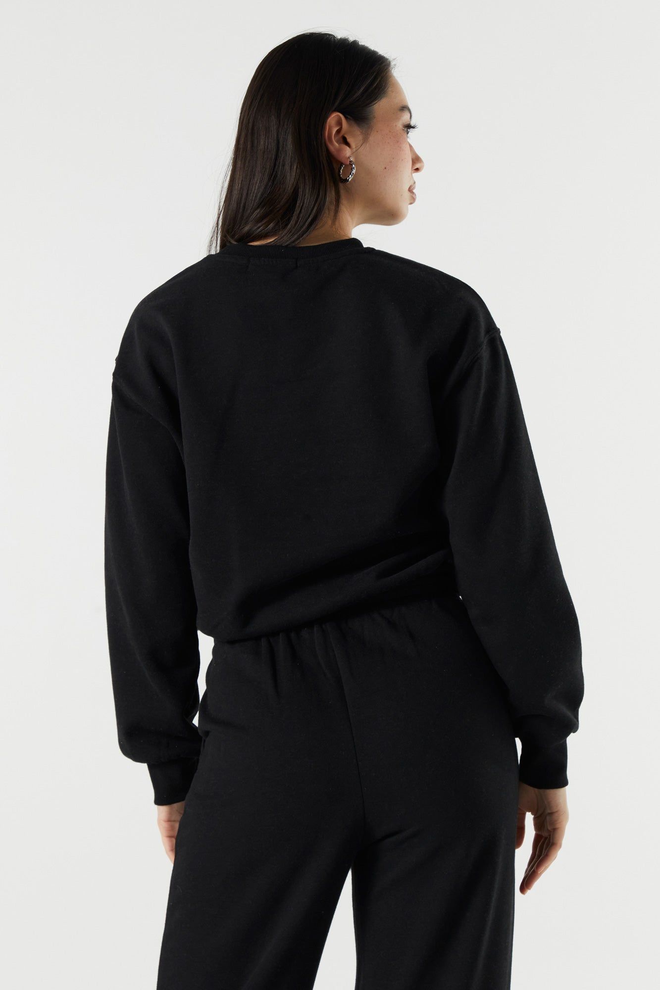 Chandail ras du cou surdimensionné en molleton sold by Urban Planet product image thumbnail 5