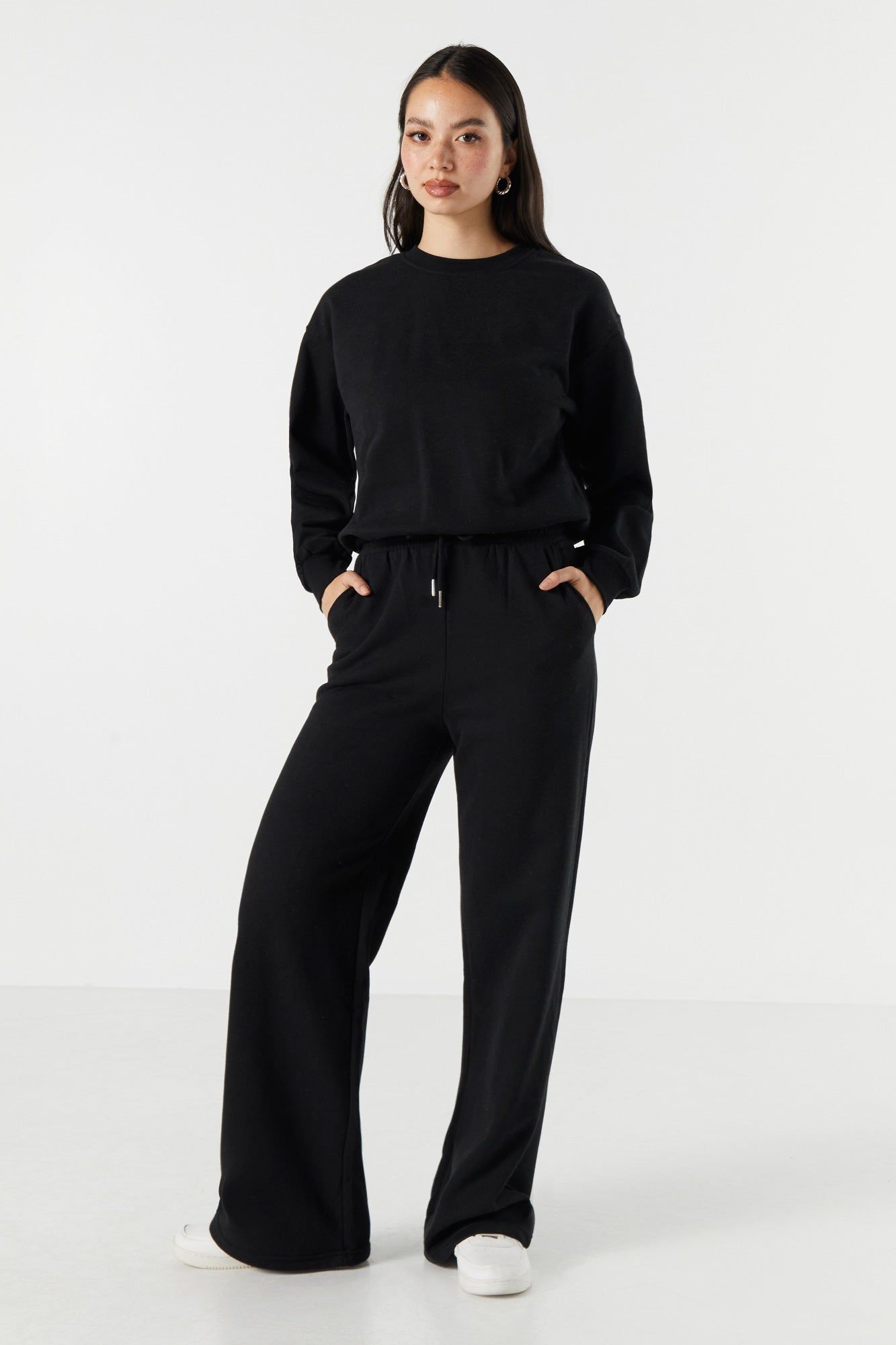 Chandail ras du cou surdimensionné en molleton sold by Urban Planet product image thumbnail 6