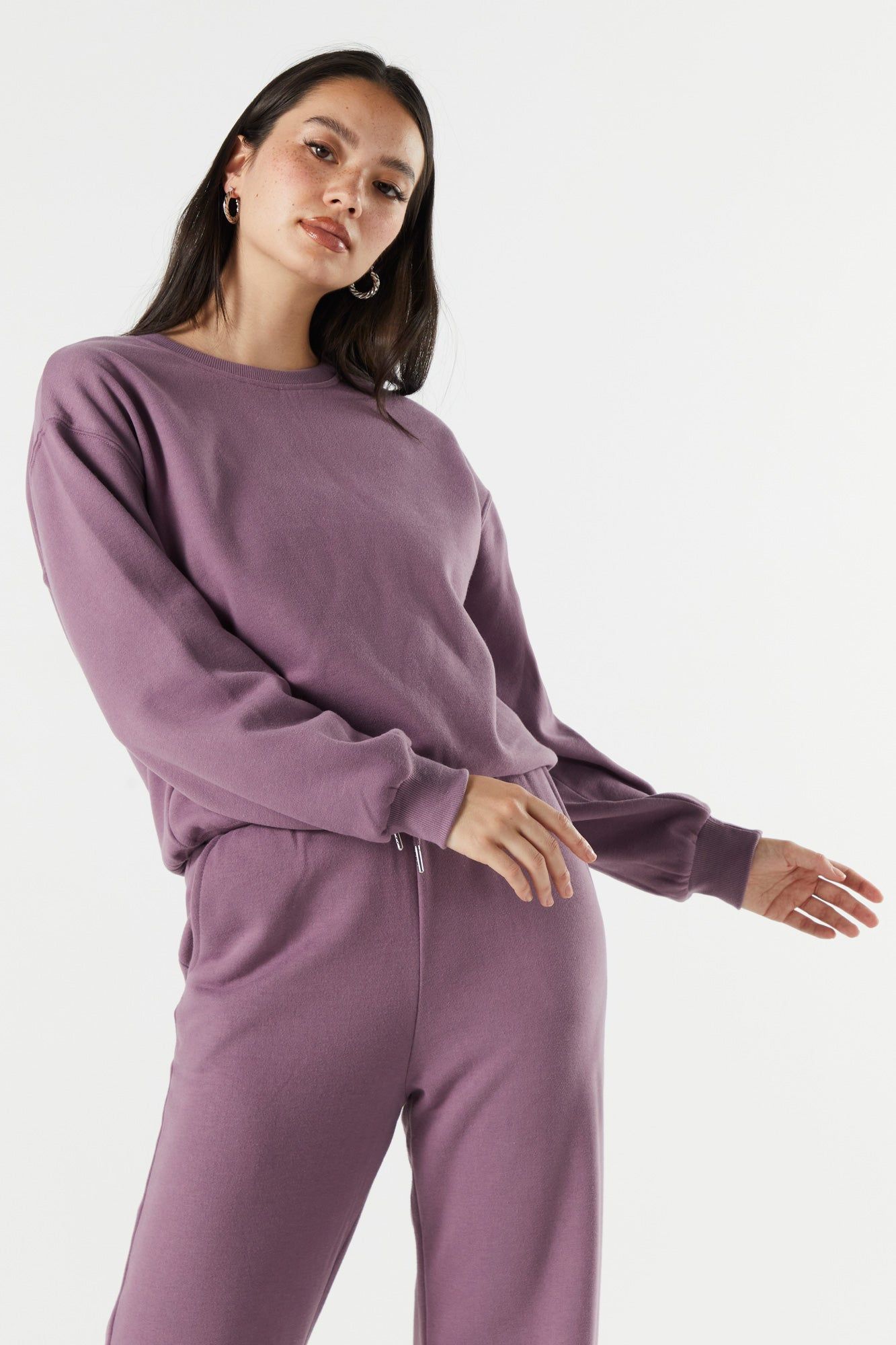 Chandail ras du cou surdimensionné en molleton sold by Urban Planet product image thumbnail 16