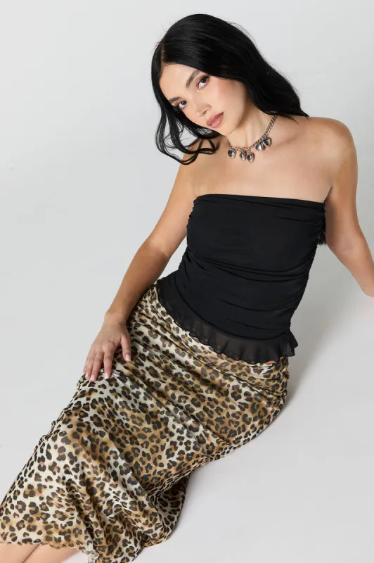 Mesh Midi Skirt sold by Urban Planet