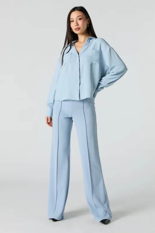 Pleated Flare Dress Pant sold by Urban Planet