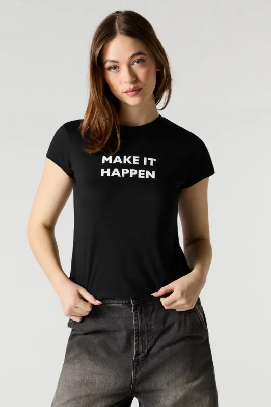 Make It Happen Graphic T-Shirt sold by Urban Planet