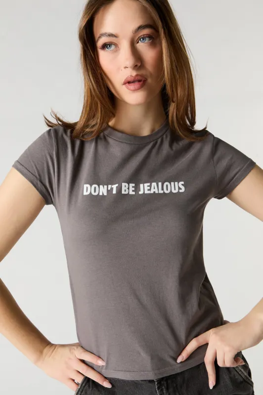 T-shirt à imprimé Don't Be Jealous sold by Urban Planet