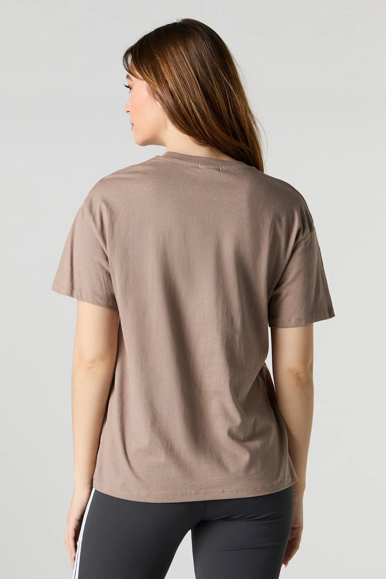 T-shirt de coupe garçonne à imprimé Cheetah Cherry sold by Urban Planet product image thumbnail 3