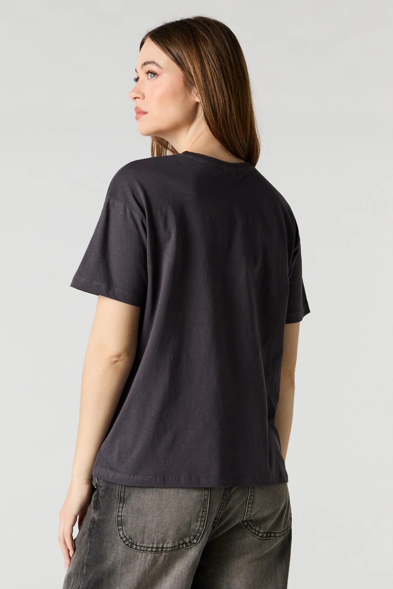 T-shirt de coupe garçonne à imprimé Brooklyn sold by Urban Planet product image thumbnail 2