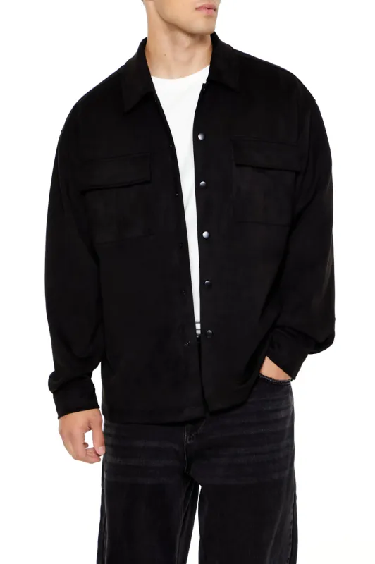 Faux Suede Buttoned Top sold by Urban Planet