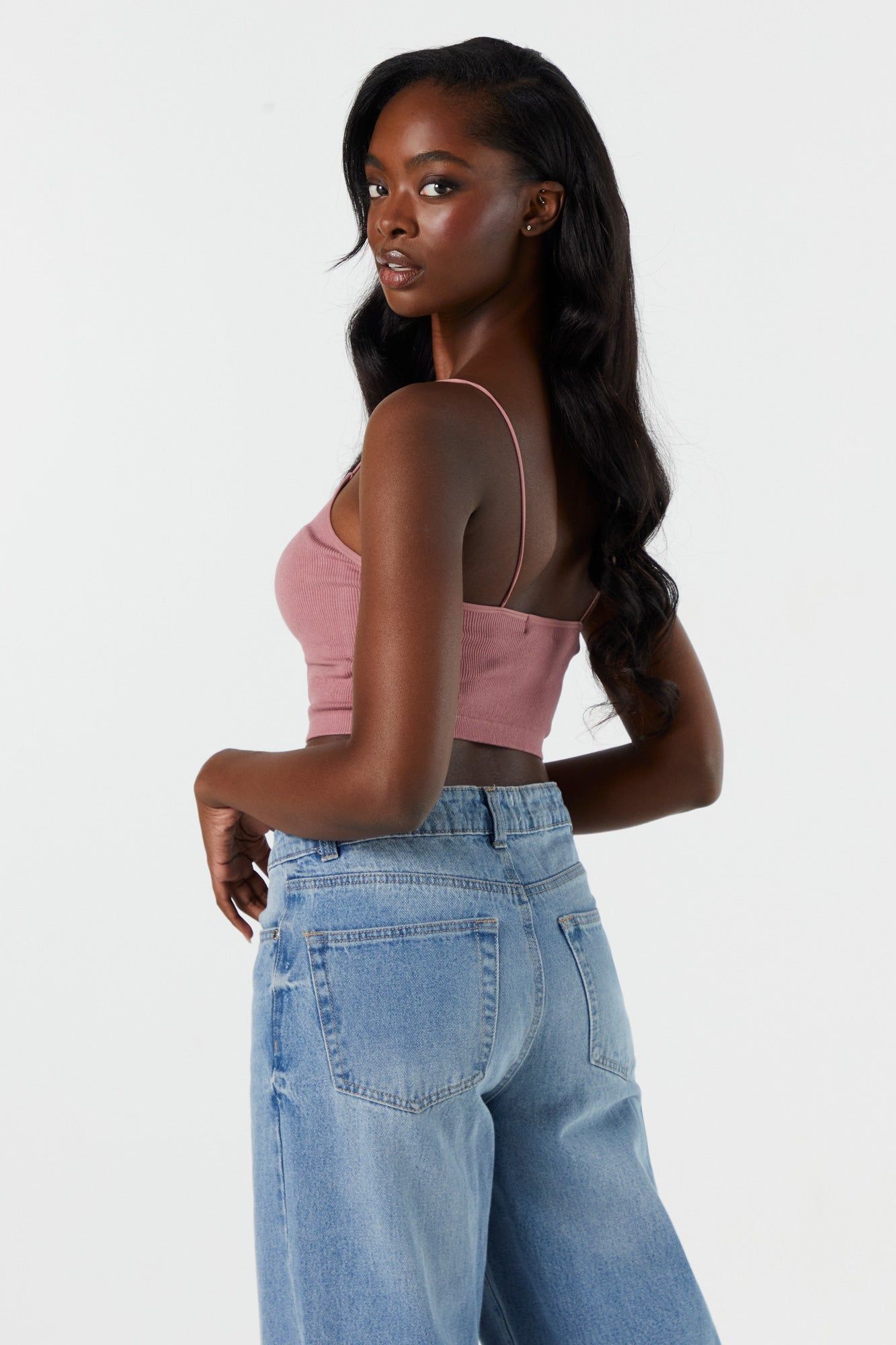 Camisole côtelée coloré à bretelles ultraminces sold by Urban Planet product image thumbnail 11