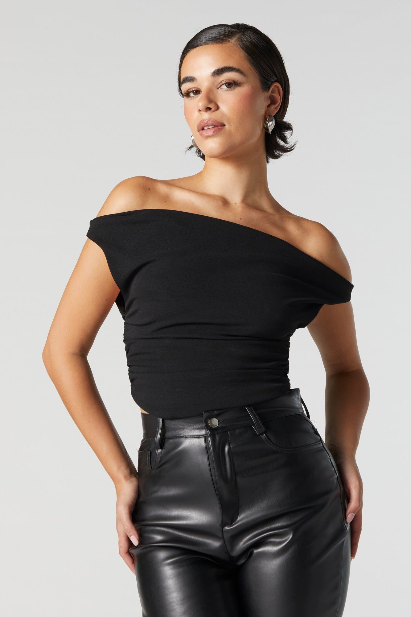 Off Shoulder Cowl Neck Tank sold by Urban Planet product image thumbnail 5