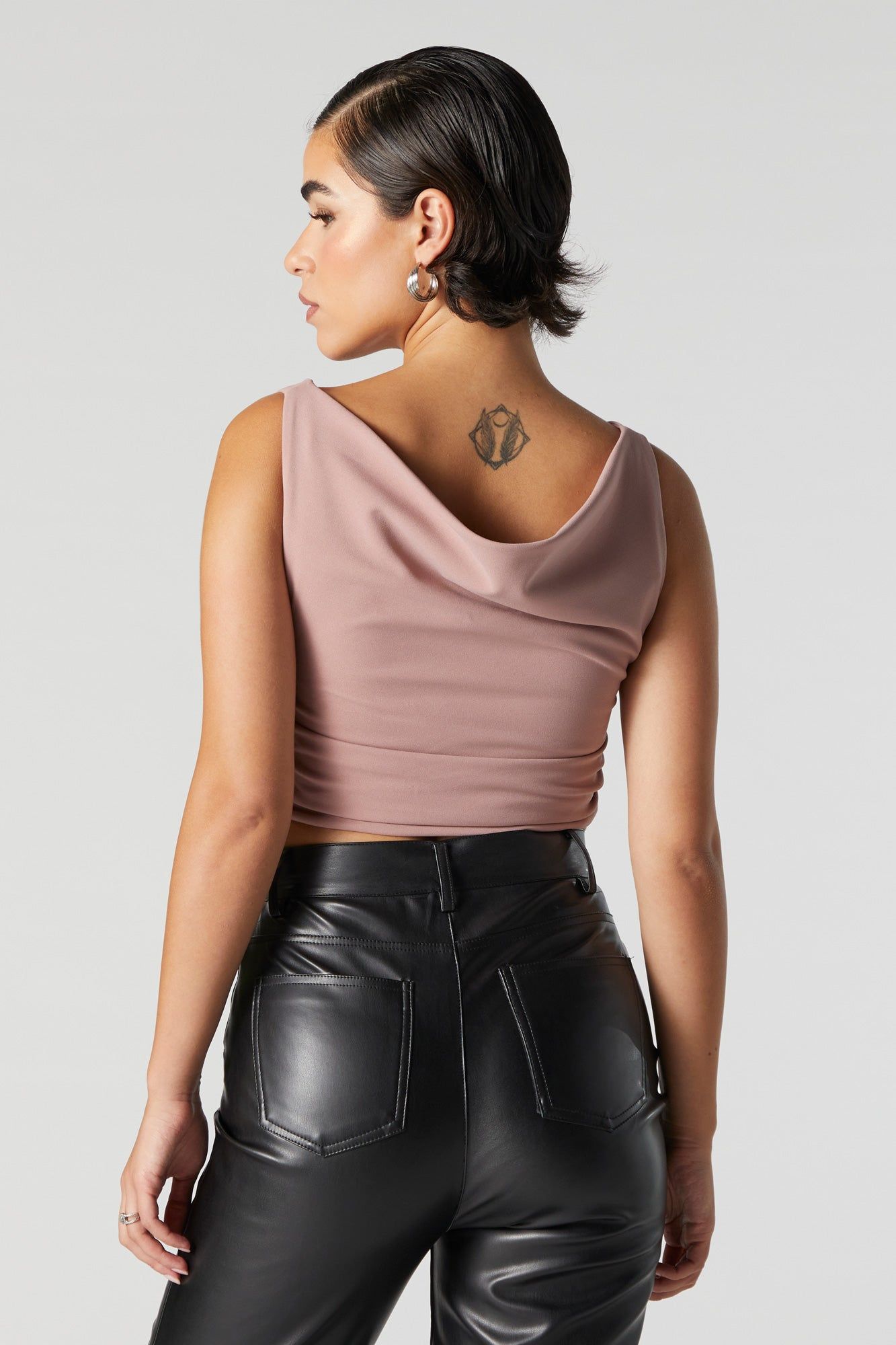 Off Shoulder Cowl Neck Tank sold by Urban Planet product image thumbnail 2
