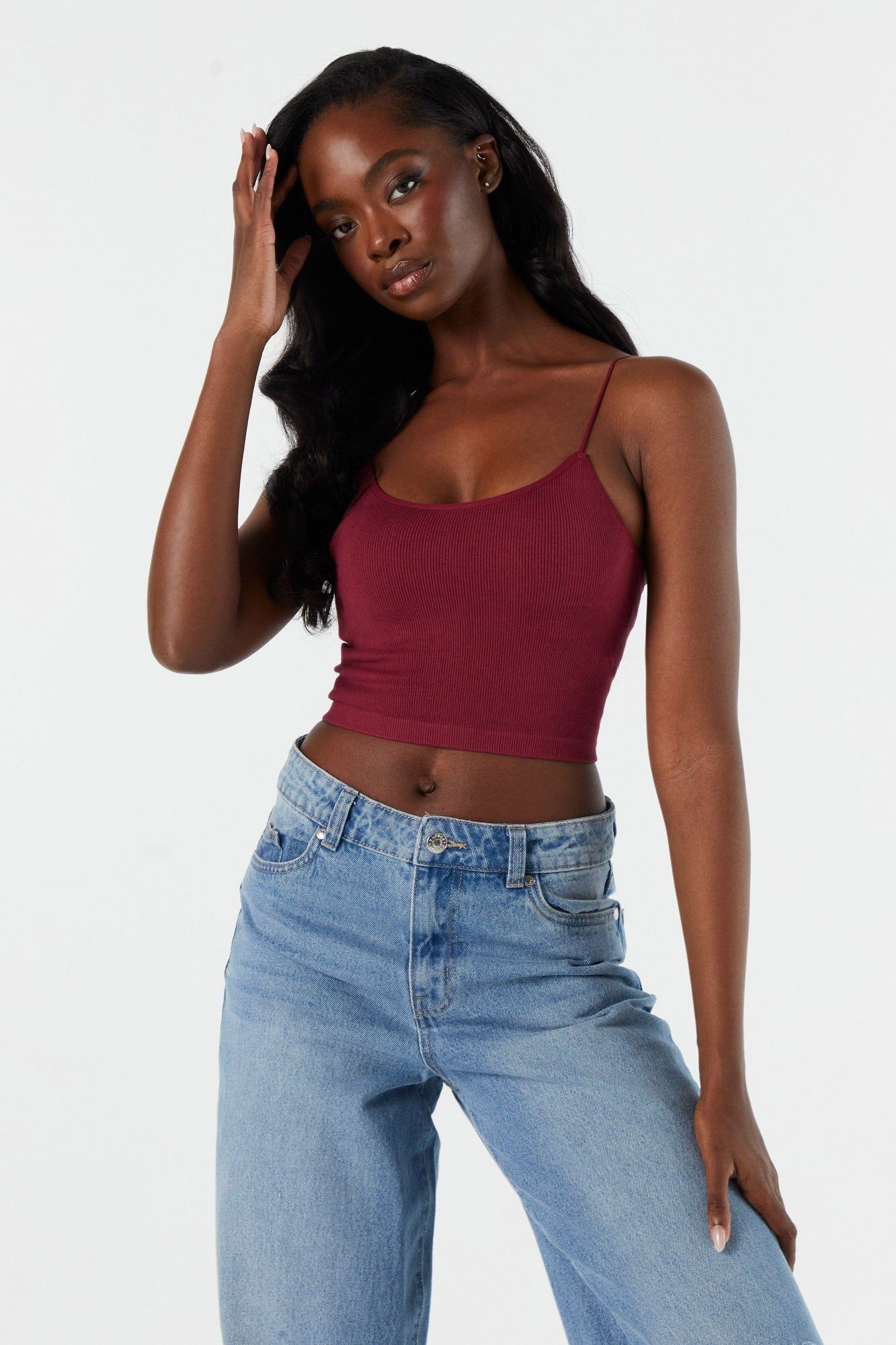 Camisole côtelée coloré à bretelles ultraminces sold by Urban Planet product image thumbnail 13