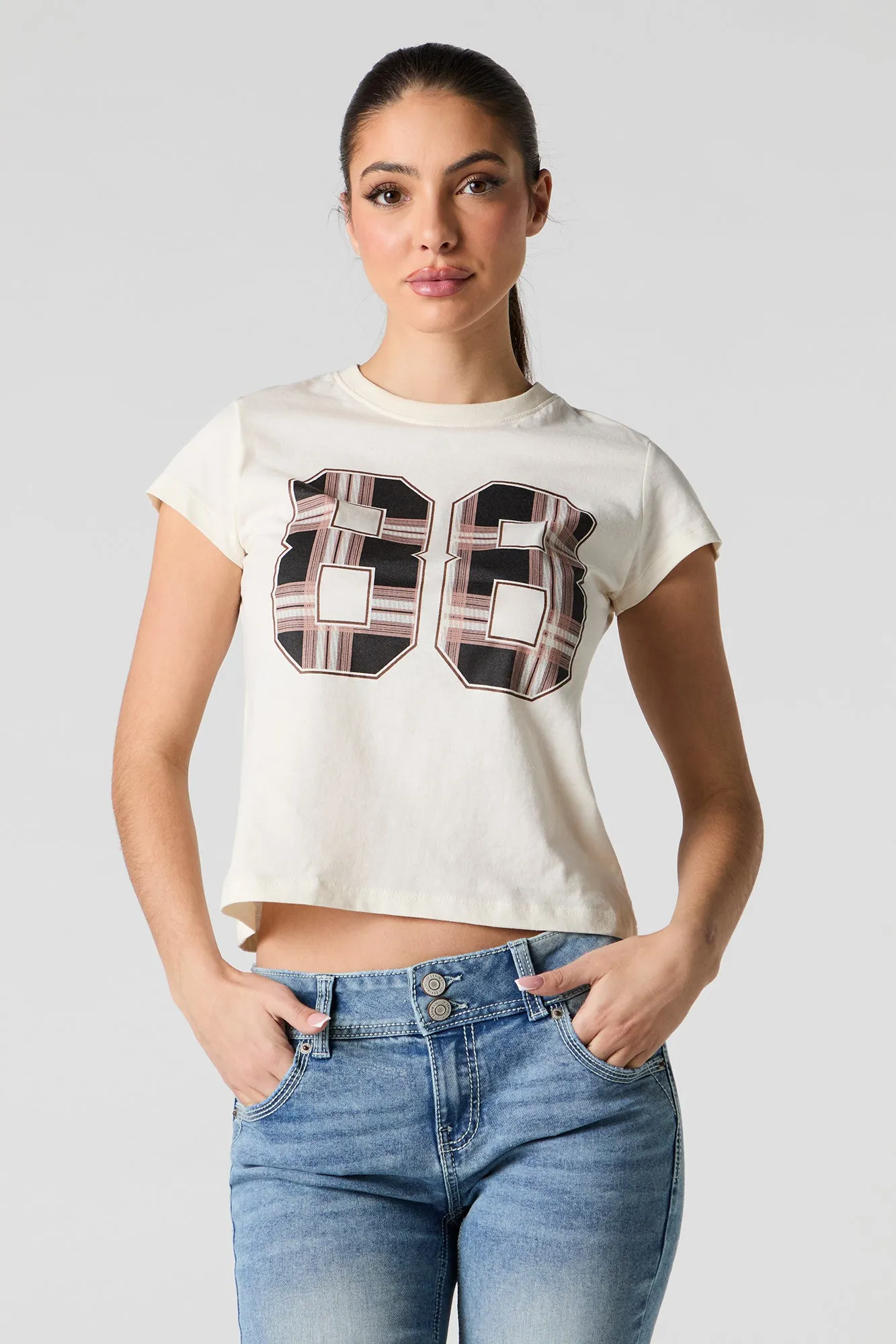 88 Plaid Graphic T-Shirt sold by Urban Planet