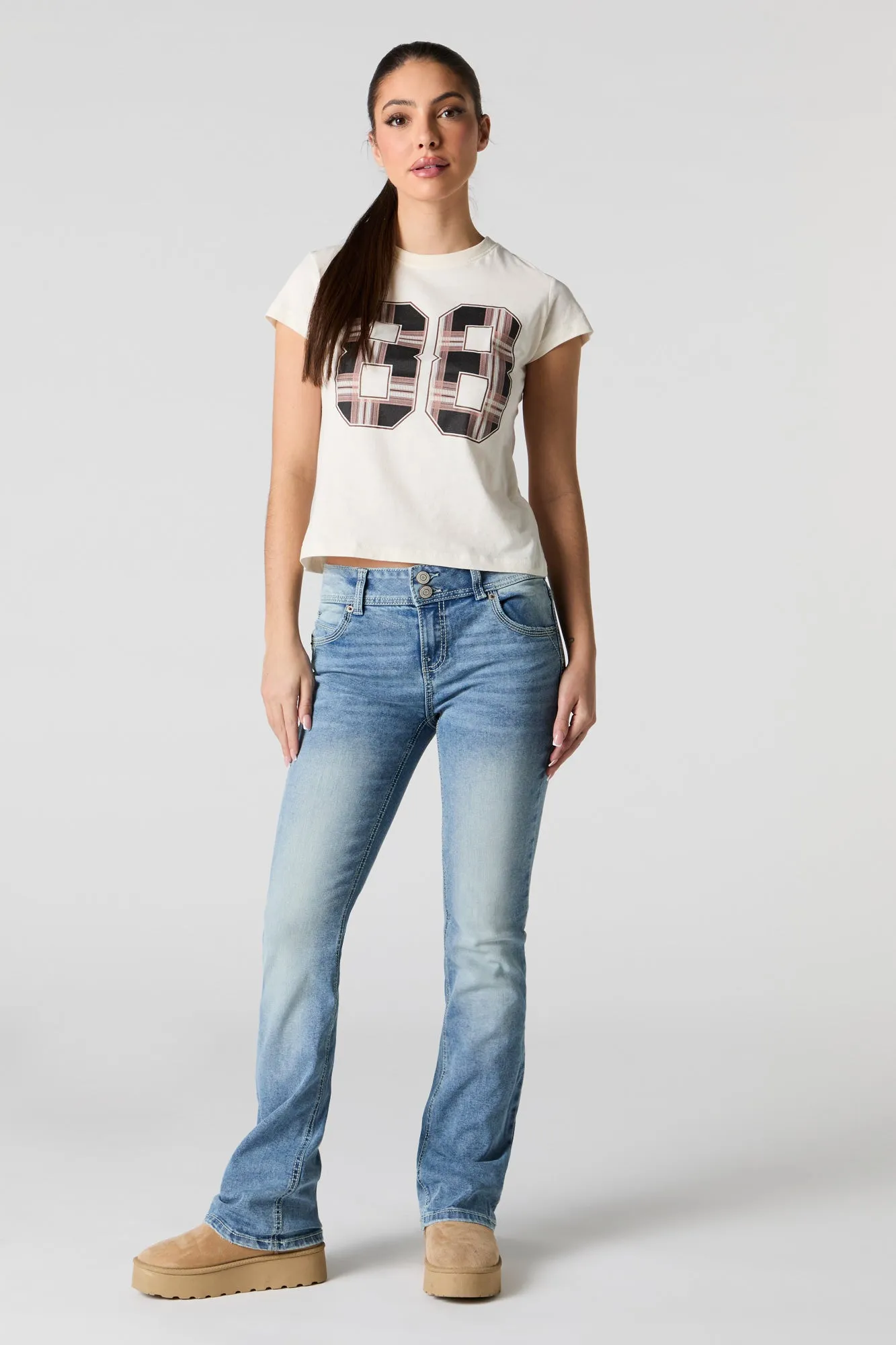 T-shirt à imprimé à carreaux 88 sold by Urban Planet product image thumbnail 3