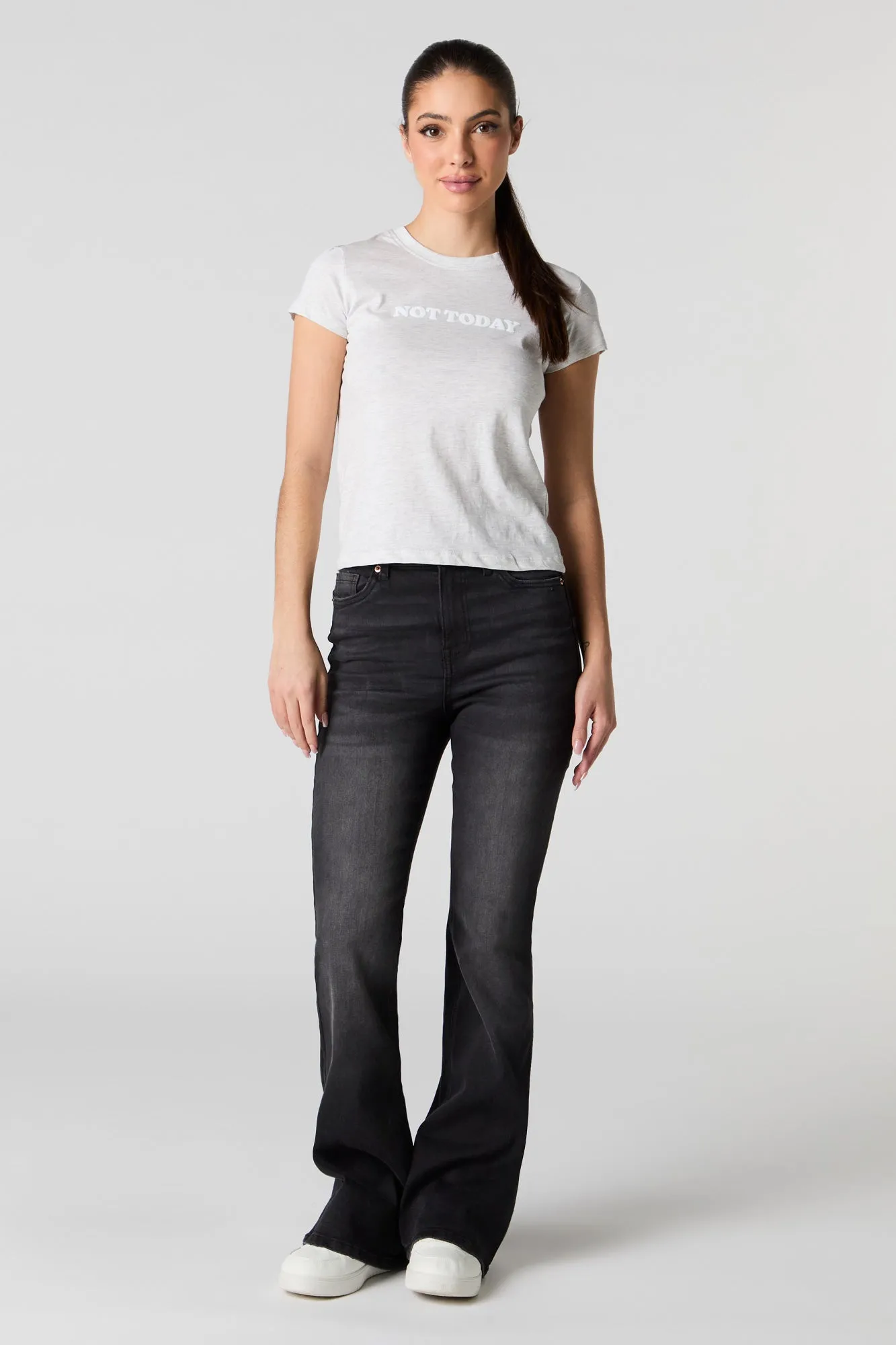 Not Today Graphic Fitted T-Shirt sold by Urban Planet product image thumbnail 3