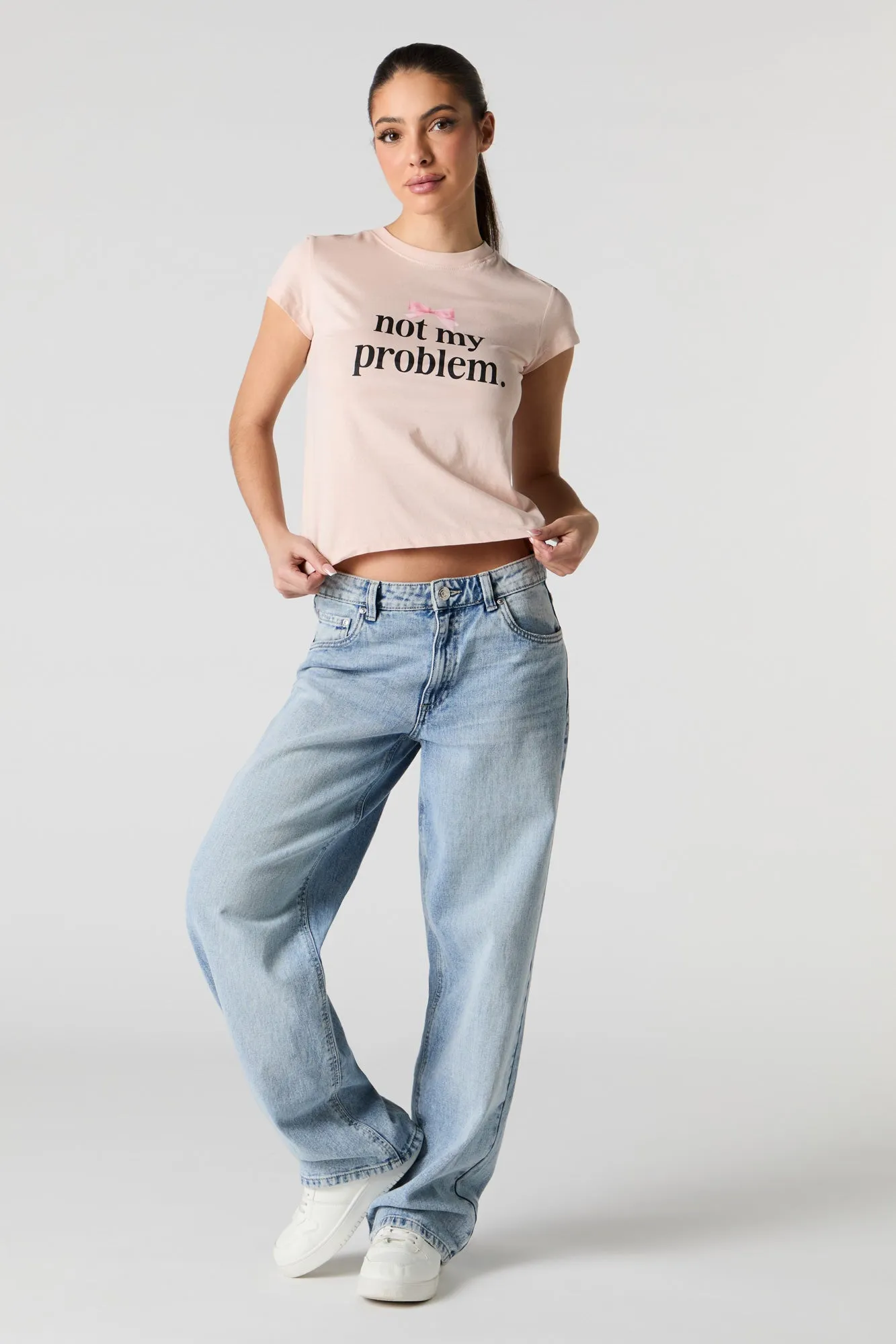 Not My Problem Graphic T-Shirt sold by Urban Planet product image thumbnail 3